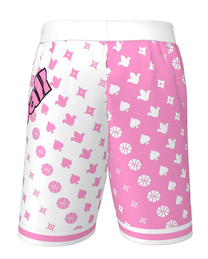 BE Sports Short - Pink & White